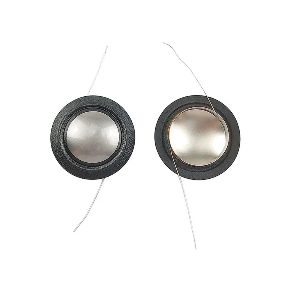 BGPHQLHOD 4ohm 25.4mm Tweeter Coil Imported Titanium Film+Silk Membrane 25.5 Core White Aluminum Frame for 026TS Speaker 2PC