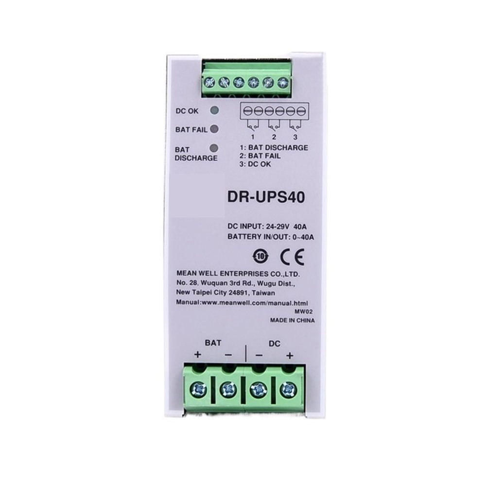 40A DC DR-UPS40 Single Output Slim Industrial DIN Rail Switching Power Supply 1Pcs