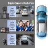 NKCKCX Dash Cam Front and Rear for Volvo XC40 XC60 XC70 XC90 2000-2025, 1080P Triple Lens WiFi Car Dash Camera, with HDR Night Vision, Loop Recording, G-Sensor, 24H Parking Mode Car Camera view 3