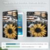 Case for 10.2" Kindle Scribe (2024/2022 Release) Lightweight PU Leather Slim Folio Adjustable Multi-Angle Smart Shell Cover with Auto Wake/Sleep for 10.2" Kindle Scribe E-Reader,Sunflowers Shark Flag view 3