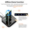 Dual M.2 SATA SSD Docking Station & Offline Duplicator | USB-C + USB-A | One-Click Clone | Supports B/M Key 2242/2260/2280/22110 | Tool-Free Design for Data Backup & SSD Expansion view 3