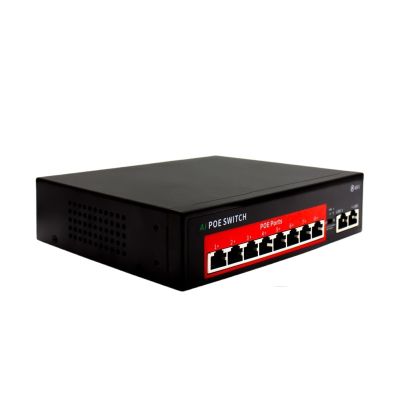 16+2/8+2/4+2 Port POE Switch Ethernet Switch 10/1000Mbps 802.3(AU Plug,8 Port)
