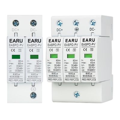 Photovoltaic DC SPD 2P/3P DC12V 24V 48V 10KA~20KA 20KA~40KA 40KA~60KA Surge Protector Protective Device Protection(3P,DC24V 10-20KA)