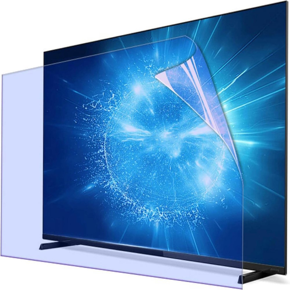 32-75 inch Crystal Clear TV Screen Protector Anti Blue Light Dustproof Filter Film, Reduce Glare Reflection and Eyes Strain, Help Sleep Better/Clear / 65 Inches 1429x804m,Clear-55 Inches 1221x689mm