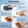 [1+1+1]Pack Front and Rear Screen Protectors & Lens Protector for DJI Action 6 with Auto-alignment Installation kit,9H Hardness Tempered Glass for DJI Action 6, Anti-Scratch, Bubble Free, HD Clarity view 4