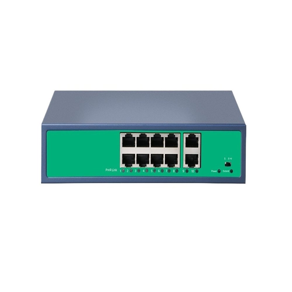POE Switch with 4/8/16/24 Ports, IEEE 802.3af/at, 5MP/8MP/4K AP, 100/1000Mbps(8 with 2)