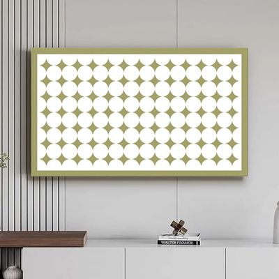 32-65 Inch Indoor TV Dust Cover Stretch Universal Screens Protector for LED LCD Flat/Curved Desktop/Hanging Television Cover Bedroom Living Room Art Decoration-Green3||45-48inch
