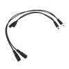 12v 2A 2-Way 1 Male 2 Female DC Power Cable Splitter Adapter Connector Extension Cable for CCTV 5.5mmx2.1mm view 4