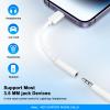 [Apple MFi Certified] 5 Pack Lightning to 3.5 mm Headphone Jack Adapter, iPhone Aux Adapter Converter Dongle Audio Cable Compatible with iPhone 14 13 12 11 X XS 8 7 view 2