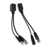 1 Male to 2 Female 2-Way POE Cable Passive Power Over Ethernet Adapter Cable RJ45(White A) view 2