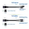 1 Male to 2 Female 2-Way POE Cable Passive Power Over Ethernet Adapter Cable RJ45(White A) view 4