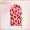 Wedding Arch Backdrop Cover 6.6FT Valentine s Day Dark Pink White Hearts Pastel Pink Valentine s Day Spandex Fitted Arch Cover Round Top Stands Cover for Birthday Party Ceremony Banquet Decoration view 2