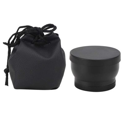 52MM 2X Aluminum Alloy Magnification Lens, Camera Additional Lens, High Definition Super Distance Lens with 62MM Front Thread for Filters, Compatible with 52MM Diameter 18 55