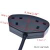 2 Gang UK Standard Detachable Female Socket 13A British Power Cord Rewirable Connector 2 Outlet Socket view 4