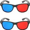 2Pcs Red and Blue 3D Glasses,3D Viewing Glasses,Universal TV Movie Dimensional Video Frame 3D Glasses,DVD Game Glass 3D Style Glasses,Weightlight Simple Design,Televisions and Video,Accessories view 1