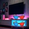 2Pcs Red and Blue 3D Glasses,3D Viewing Glasses,Universal TV Movie Dimensional Video Frame 3D Glasses,DVD Game Glass 3D Style Glasses,Weightlight Simple Design,Televisions and Video,Accessories view 4