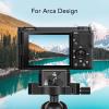 BowyTrading Quick Release Plate Camera Mount Plate, Aluminum Alloy Quick Release Plate Adapter, Anti Slip Rubber Pad with 1/4in Screw for DSLR Mirrorless Action Cameras, Compatible with view 3