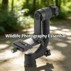 360 Degree Ball Head with Quick Release Plate, 1/4 3 / 8in Interface, Metal Construction - Fine Tuning Damping, Compass and Scale Lines, Outdoor Photography Gear view 3