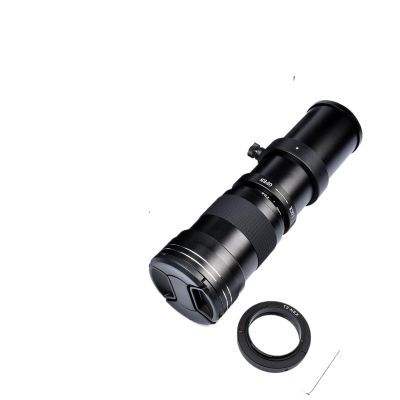 Compatible for Canon 420-800mm F8.3-16 Manual Telephoto Zoom Lens with T2 Adapter(Black,EF-M)