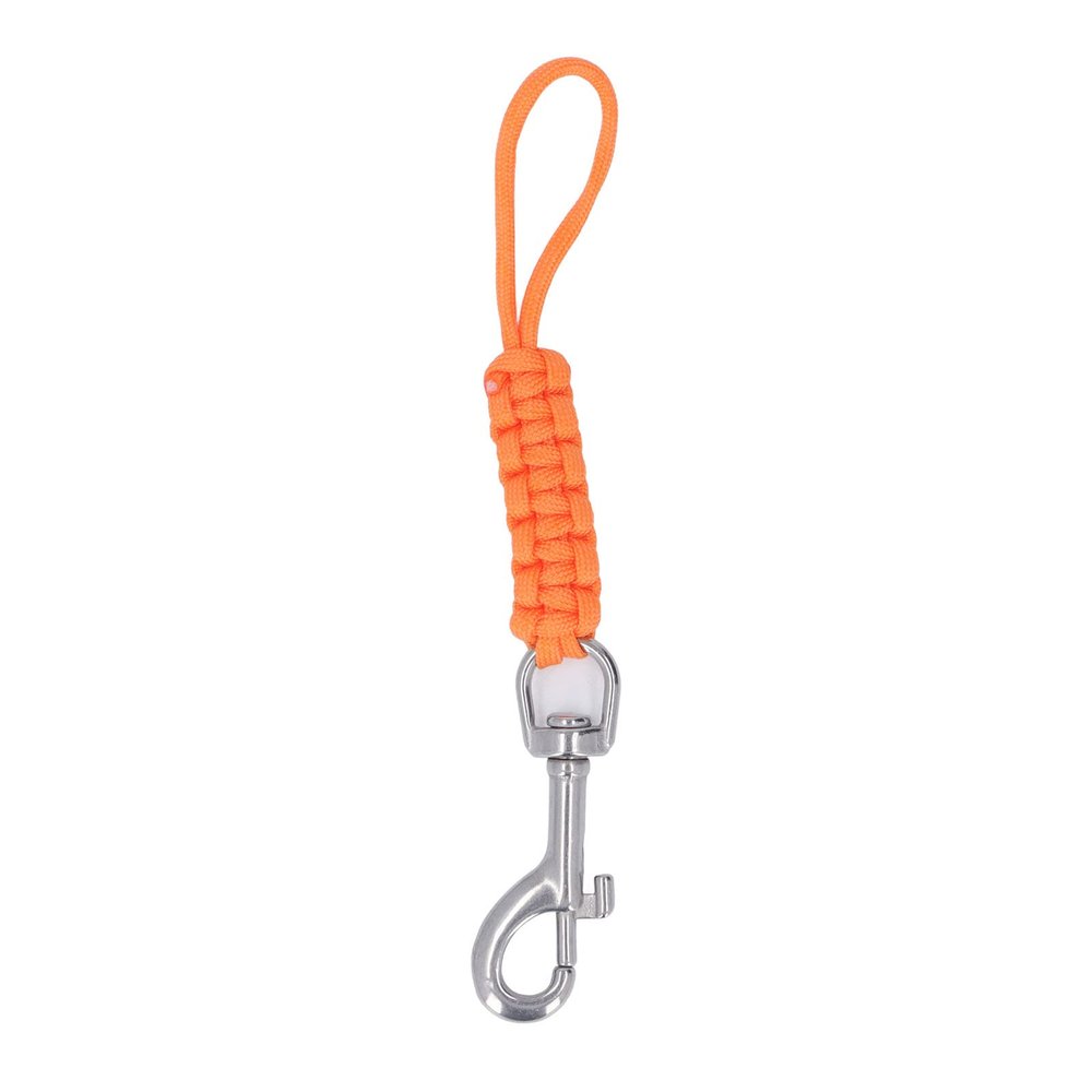 Diving Lanyard for Underwater Camera Housing, Multifunctional Diving Camera Lanyard with Quick Release Buckle, Stainless Steel and Nylon Diving Lanyard for Scuba Diving, Snorkeling (Orange)