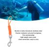 Diving Lanyard for Underwater Camera Housing, Multifunctional Diving Camera Lanyard with Quick Release Buckle, Stainless Steel and Nylon Diving Lanyard for Scuba Diving, Snorkeling (Orange) view 4