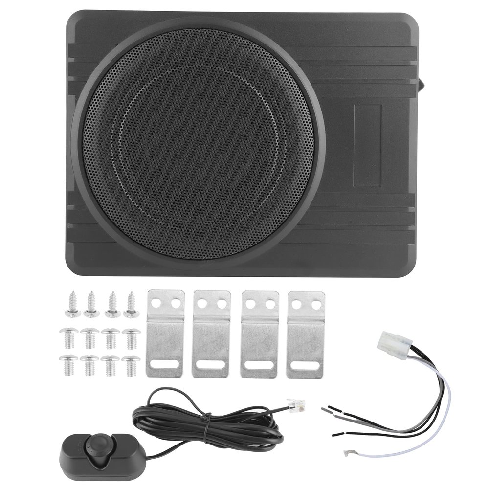 SparkFeng 10in Under Seat Subwoofer, 800W Car Audio Bass Speaker, Slim 12V Subwoofer with Aluminum Alloy Body, Deep Bass Clear Sound for Car Stereo System, Space Saving Design for Vehicle Mo