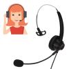 ChuyTrading H360 2.5 Business Headset, Monaural Phone Headset with HD Mic, Lightweight On Ear Headphones for Call Center Customer Service Office, 2.5mm Telephone Headset with Noise Cancelling view 2