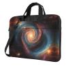 WZYWHJ 15.6 inch Star Ring Cosmic Vortex Pattern Laptop Bag - with Soft Interior, Multiple Pockets - Ideal for Men, Travel and Business view 1