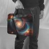 WZYWHJ 15.6 inch Star Ring Cosmic Vortex Pattern Laptop Bag - with Soft Interior, Multiple Pockets - Ideal for Men, Travel and Business view 2