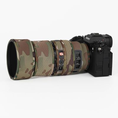 CHASING BIRDS Lens Camouflage Waterproof Coat for Sony FE 100mm F2.8 Macro GM OSS Rainproof Lens Protective Cover Version IV (Desert, with 2.0X TC (SEL20TC))