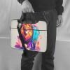 WZYWHJ 14 inch Savannah Lion Pattern Laptop Bag - with Soft Interior, Multiple Pockets - Ideal for Men, Travel and Business view 2