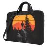 WZYWHJ 14 inch Silhouette Pattern Laptop Bag - with Soft Interior, Multiple Pockets - Ideal for Men, Travel and Business view 1