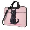 WZYWHJ 15.6 inch Cute Kitten Pattern Laptop Bag - with Soft Interior, Multiple Pockets - Ideal for Men, Travel and Business view 1