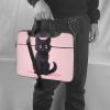 WZYWHJ 15.6 inch Cute Kitten Pattern Laptop Bag - with Soft Interior, Multiple Pockets - Ideal for Men, Travel and Business view 2