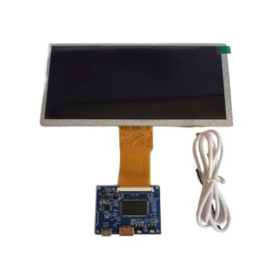 7 Inch 1024 * 600 Mini HDMI Controller Driver Board TFT LCD Screen For Computer Case Monitor Display,compatible For Raspberry Pi Parts(LCD with Board Kit)