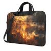 WZYWHJ 15.6 inch Burning flame Pattern Laptop Bag - with Soft Interior, Multiple Pockets - Ideal for Men, Travel and Business view 1