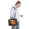 WZYWHJ 15.6 inch Burning flame Pattern Laptop Bag - with Soft Interior, Multiple Pockets - Ideal for Men, Travel and Business view 3