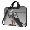 WZYWHJ 14 inch Topological Falcon Pattern Laptop Bag - with Soft Interior, Multiple Pockets - Ideal for Men, Travel and Business view 1