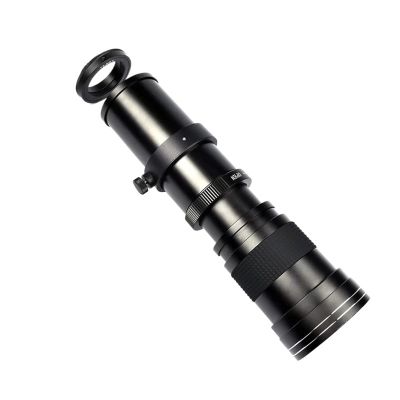 Compatible for Canon 420-800mm F8.3-16 Manual Telephoto Zoom Lens with T Mount Ring(Black,EF-M)