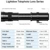 Compatible for Canon 420-800mm F8.3-16 Manual Telephoto Zoom Lens with T Mount Ring(Black,EF-M) view 3