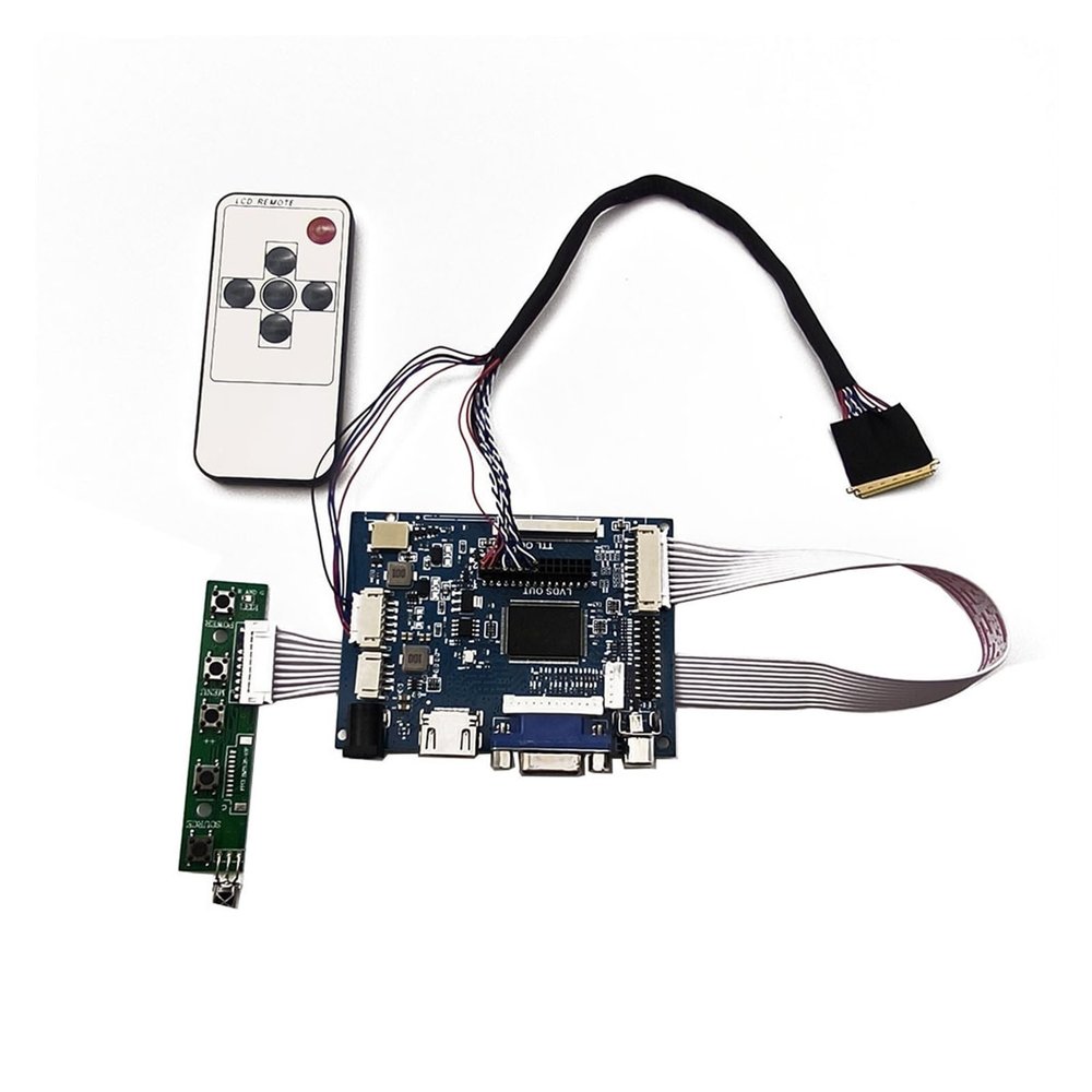 HDMI+VGA Control Board Monitor Kit Compatible For LTN101NT02 B101AW06 LP101WSA 1024x600 LCD LED Screen Controller Board Driver