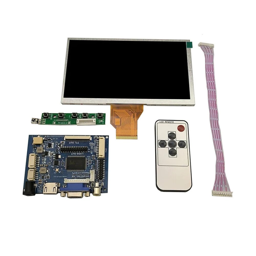 6.5" AT065T14 800 * 480 HDMI+VGA Controller Driver Board TFT LCD Screen Compatible For Computer Case Monitor Display,compatible For Raspberry Pi(LCD with Board Kit)
