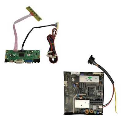 Monitor Kit Compatible For LM240WU2-SLA1 LM240WU2(SL)(A1) LM240WU2-SLB1 24" HDMI+DVI+VGA LCD LED Screen Controller Driver Board(Board Full kit)