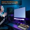 Asixxsix Live Sound Card, 3.5mm Mic Input Interface BT Audio Mixer with 4 Volume Knobs 5 Slider Knobs Breathing Lights, Podcast Mixer for Phone PC Live Streaming view 3