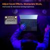 Asixxsix Live Sound Card, 3.5mm Mic Input Interface BT Audio Mixer with 4 Volume Knobs 5 Slider Knobs Breathing Lights, Podcast Mixer for Phone PC Live Streaming view 4