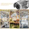 Solar Power Dummy Fake Security Camera, Shape LED Simulation Monitor, Rotatable Design with Flashing Red Light, Weatherproof ABS Material for Outdoor Use in Supermarket, Hot view 3