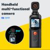 Akozon 2K Handheld Video Camera HD 350 Rotating Head WiFi Electronic Stabilization Wide Angle Handheld Camcorder with APP for Travel view 2