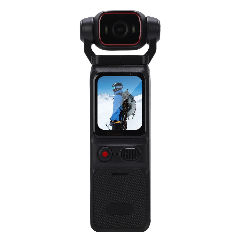 Akozon 4K Handheld Video Camera HD 180 Rotating Head WiFi 6 Axis Gyro Stabilization Wide Angle Handheld Camcorder with APP fit for Travel