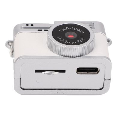 Denash 1080P Digital Camera,Compact Travel Camera with 0.96" Screen,20MP Small Keychain Video Camcorder for Taking Photos Cycling Mountain Climbing (White)