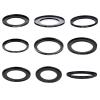 10pcs 46-49mm 49-52mm 52-55mm 55-58mm 58-62mm 62-67mm 67-72mm 72-77mm 77-82mm Metal Step Up Rings Lens Adapter Filter Set Excellent(10pcs 58-62) view 1